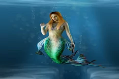 50 MERMAID TAIL TRANSPARENT PNG FILES, PHOTOSHOP OVERLAYS Product Image 4