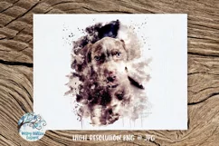 Watercolor Weimaraner Dog | PNG and JPG | Sublimation Product Image 1