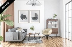 Living room mockup - frame &amp; canvas mockup creator Product Image 1
