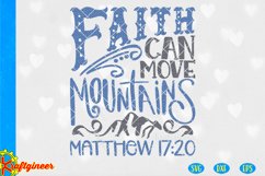 Faith Moves Mountains SVG | Inspiration SVG Product Image 1
