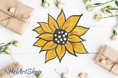 Sunflower Sublimation png, Digital Download Product Image 1