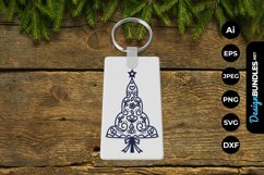 Scandinavian Christmas Tree Keychain Product Image 1