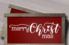 Merry christmas sign svg, christmas wood sign svg Product Image 2