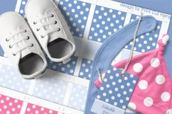 Gender Reveal Baby Shower Favor Tags Set of 4 Editable PDF Product Image 3