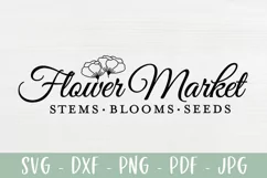 Flower Market Sign SVG, Farmhouse Sign SVG Product Image 2