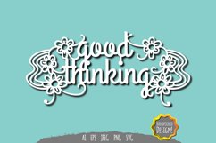 Good Thinking Papercut SVG Product Image 1