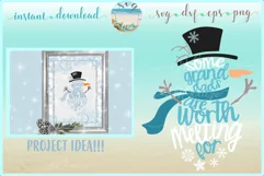 Some GrandDads Are Worth Melting For Snowman SVG DXF EPS PNG Product Image 1