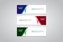 Vector abstract design banner web template. Product Image 1