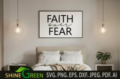 Faith over Fear SVG - Religious Quotes SVG - Jesus SVG Product Image 3