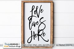 Love Lives Here - Modern Farmhouse SVG Product Image 1