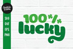 Lucky SVG DXF Cut File, Saint Patrick&#039;s Day SVG Product Image 1