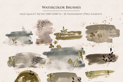 Watercolor Shapes Botanical Overlays Product Image 2
