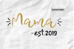 Mama Est Svg, Mother Day Svg, Mom Svg, Files For Cricut Product Image 1