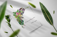 Watercolor orchids bouquet clipart Product Image 4