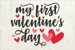 My First Valentine's Day | Baby Valentine svg Product Image 2