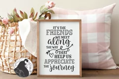 It's the Friends We Meet Along the Way SVG, Friends SVG Product Image 1