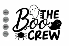 The Boo Crew Svg, Halloween Svg, Spooky Svg, Ghost Svg. Product Image 1