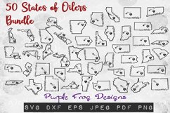 Essential Oil svg bundle all 50 states of America Product Image 1