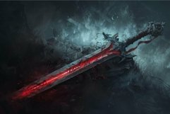 Mystical sword in a dark fantasy setting Product Image 1