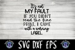 Warning Label | Sublimation | SVG EPS DXF PNG PDF Product Image 3