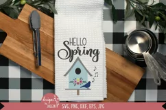 Hello Spring SVG, Birdhouse svg, Sublimation, Printable, EPS Product Image 3