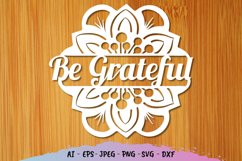 Be Grateful SVG Product Image 1