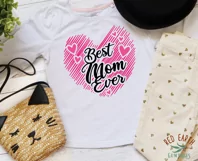 Best Mom ever mothers day shirt making vinyl decal SVG,PNG Product Image 2
