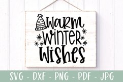 Warm Winter Wishes SVG | Christmas SVG Product Image 2