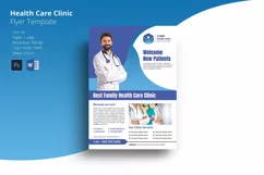 Health Care Clinic Service Flyer . Ms word and Photoshop Product Image 1