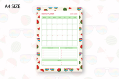 Summer Monthly Planner Template for June 2026 Product Image 1