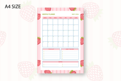 Strawberry Monthly Planner Template for May 2026 Product Image 1