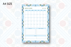 Folk Flower Monthly Planner Template for May 2026 Product Image 1