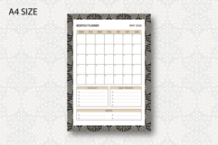 Monthly Planner Template for May 2026 with ogee pattern Product Image 1