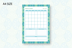 Monthly Planner Template for May 2026 with ogee pattern Product Image 1