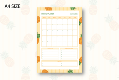 Pineapple Monthly Planner Template for June 2026 Product Image 1