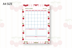 Cherry Monthly Planner Template for May 2026 Product Image 1