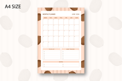 Kiwi Monthly Planner Template for June 2026 Product Image 1