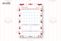 Cherry Monthly Planner Template for June 2026 Product Image 1