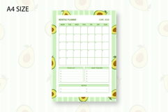 Avocado Monthly Planner Template for June 2026 Product Image 1