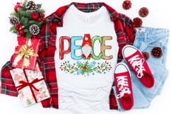 Merry Christmas Gnomes Sublimation, Peace Love Sublimation Product Image 3