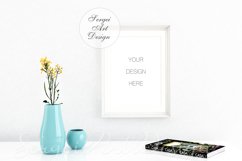 A4 A3 A2 Digital White Frame, Styled Frame Mockup, PSD, PNG Product Image 3