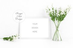 A4 Summer Frame Mock Up, Spring Artwork Template,PSD PNG JPG Product Image 1