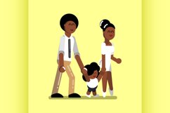 Young afro american family Product Image 1
