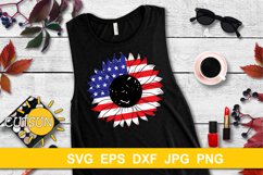 Patriotic Sunflower SVG Product Image 2