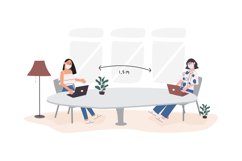 Social Distancing Illustrations Product Image 1