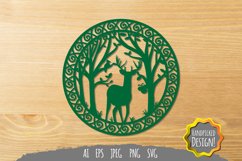 Deer in Forest SVG Product Image 1