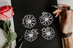 Papercut Sunflower with Believe, Love, Faith and Cute Text Product Image 4
