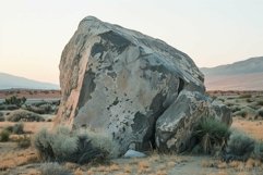 Majestic desert boulder at sunset Product Image 1
