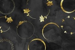 Gold Foil Wreath Clipart Set Product Image 4