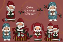 Christmas Gnomes Clipart Nordic Gnomes Illustration Product Image 1